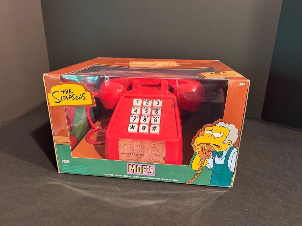 NIB The Simpsons x JAKKS Pacific Moe's Prank Phone